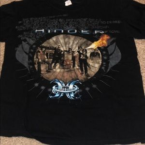 Hinder band tour tshirt